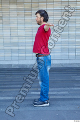 Whole Body Man T poses White Casual Average Standing Street photo references